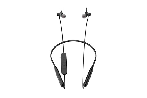 amazon basics Bluetooth 50 Neckband IPX-6 Rated Up to 42 Hours Playtime Magnetic in Ear Earbuds Voice Assistant Dual Pairing Black