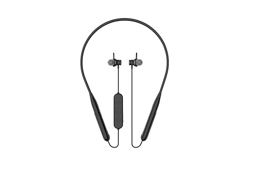 amazon basics Bluetooth 50 Neckband IPX-6 Rated Up to 42 Hours Playtime Magnetic in Ear Earbuds Voice Assistant Dual Pairing Black