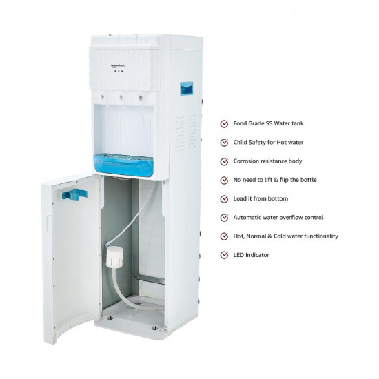 Amazon Basics Hot, Cold and Normal Water Dispenser, Bottom Loading