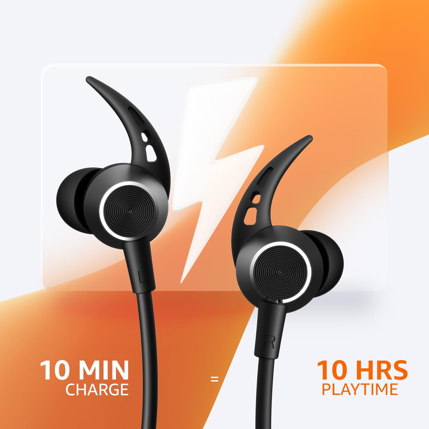 amazon basics in-Ear Wireless Neckband with Mic  Upto 100 Hours Playback  ENC Noise Cancellation  Quick Charge  Low Latency Gaming Mode  Built-in Mic  Voice Assistant  BT v54  Black