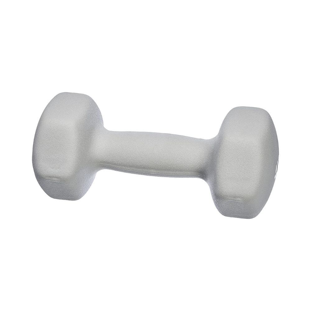 Amazon Basics Neoprene Fixed Dumbbell Pair, 2 x 4Kg, Grey