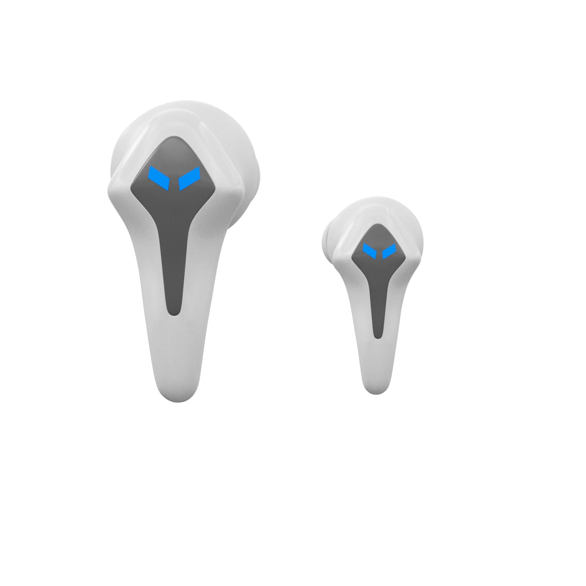 amazon basics True Wireless Gaming Mode in-Ear Earbuds Up to 50ms Low Latency  Built-in Mic 60H Playtime IPX5 Sweat  Water Resistant Touch Controls  Voice Control Super Fast Charging White