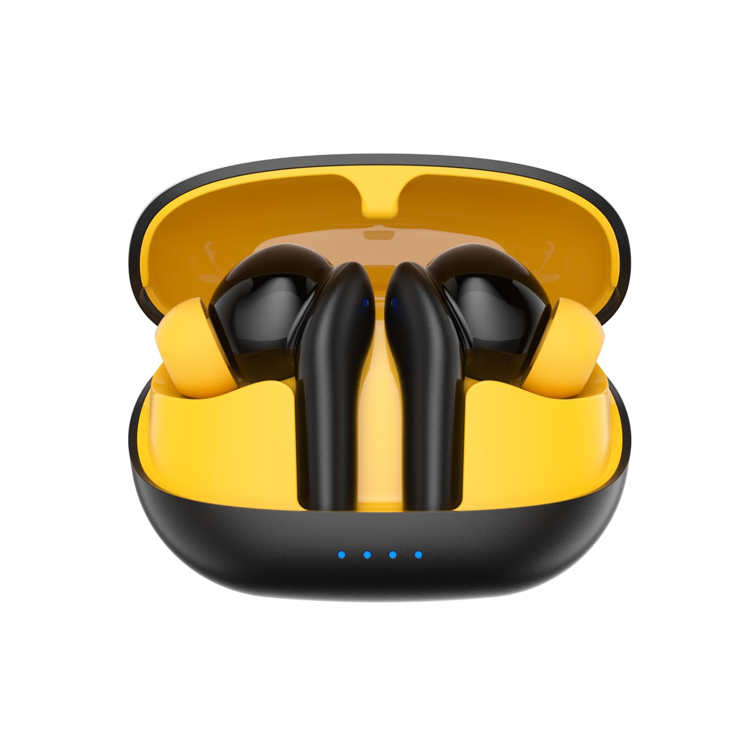 Amazon Basics TWS in-Ear Earbuds AB-T08 - C2 with Fast Charging up to 50 Hours of Playtime  Dual 10mm Driver  IPX4 Water-Resistance  Bluetooth 53  Charging Case with Mic  Touch Control Black