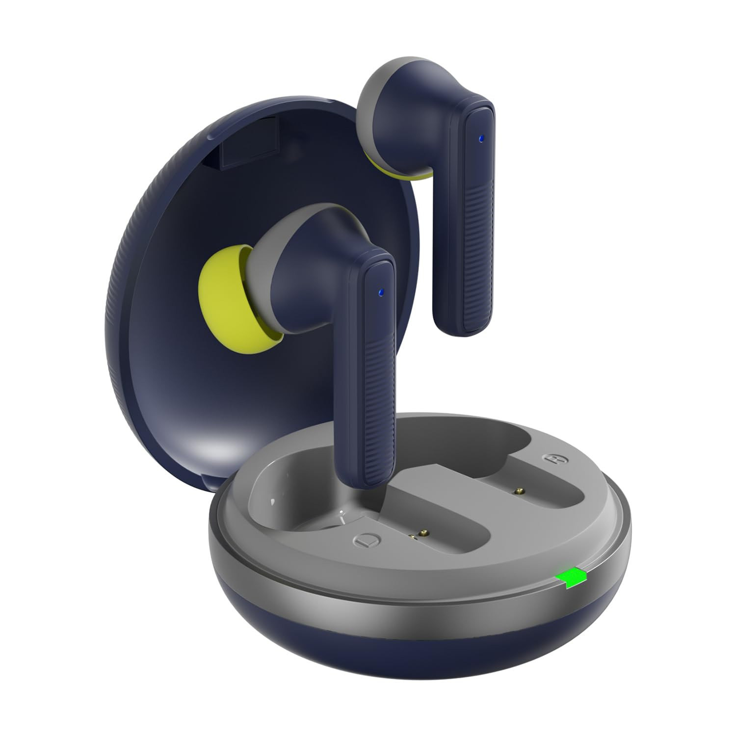 amazon basics TWS in-Ear Earbuds AB-T17 with Fast Charging up to 70 Hours of Playtime  Dual 13mm Driver  IPX4 Water-Resistance  Bluetooth 53  Charging Case with Mic  Touch Control Blue