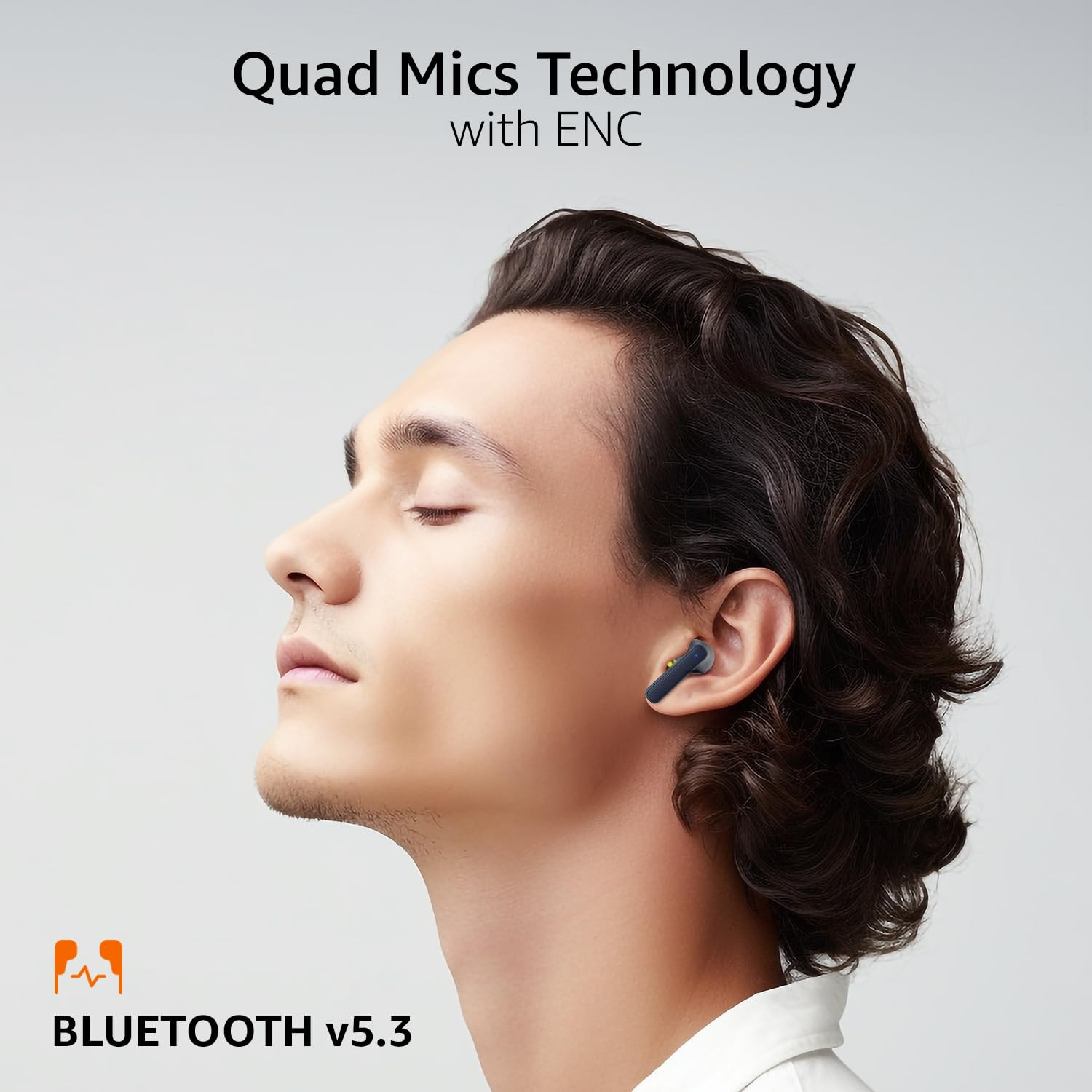 amazon basics TWS in-Ear Earbuds AB-T17 with Fast Charging up to 70 Hours of Playtime  Dual 13mm Driver  IPX4 Water-Resistance  Bluetooth 53  Charging Case with Mic  Touch Control Blue