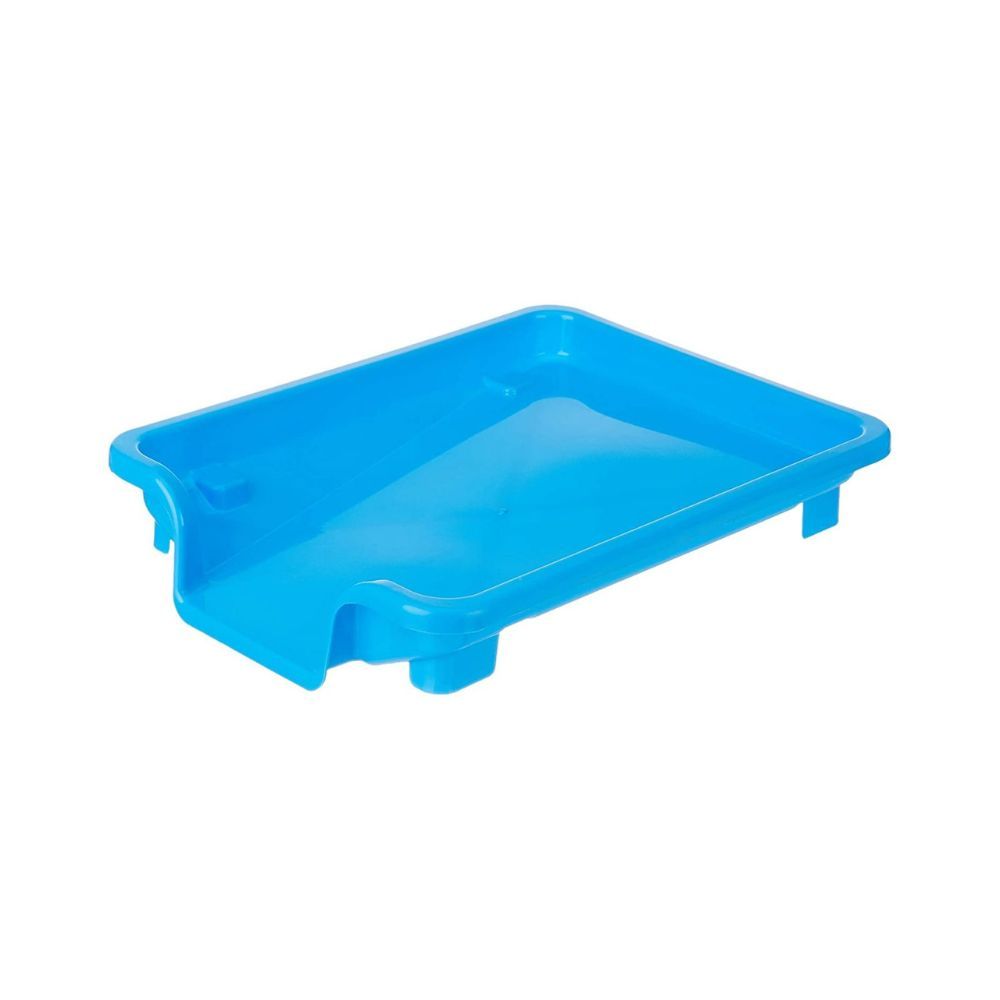 Amazon Brand - Solimo Plastic Dish Drainer and Drying Rack for Kitchen Blue