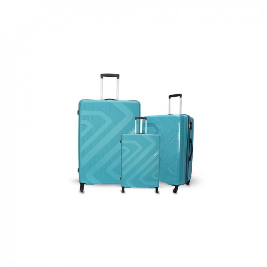 American Tourister Kamiliant Polypropylene Hard Luggage Trolley (Blue, Small - 55 Cm, Medium - 68 Cm, Large - 79 Cm) - 3 Pieces Set