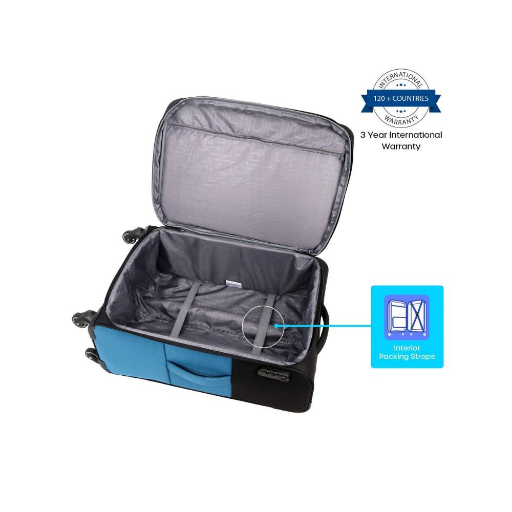 American Tourister Kansas Polyester 80 cms Black Softsided Check-in Luggage (FT2 (0) 09 003)