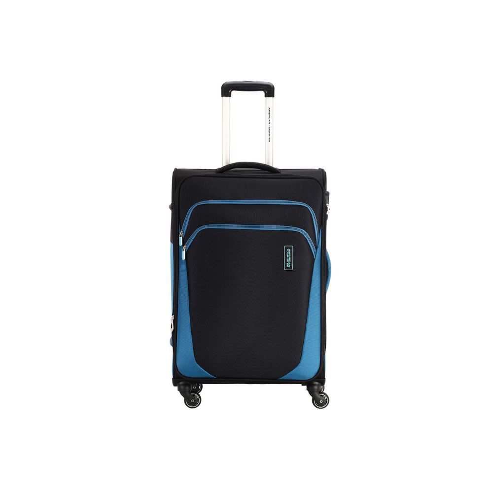 American Tourister Kansas Polyester 80 cms Black Softsided Check-in Luggage (FT2 (0) 09 003)
