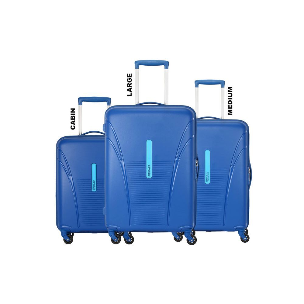 American Tourister Polypropylene Hard 78 Cms Luggage- Luggage Set(Fo1 (0) 01 404_Highline Blue)