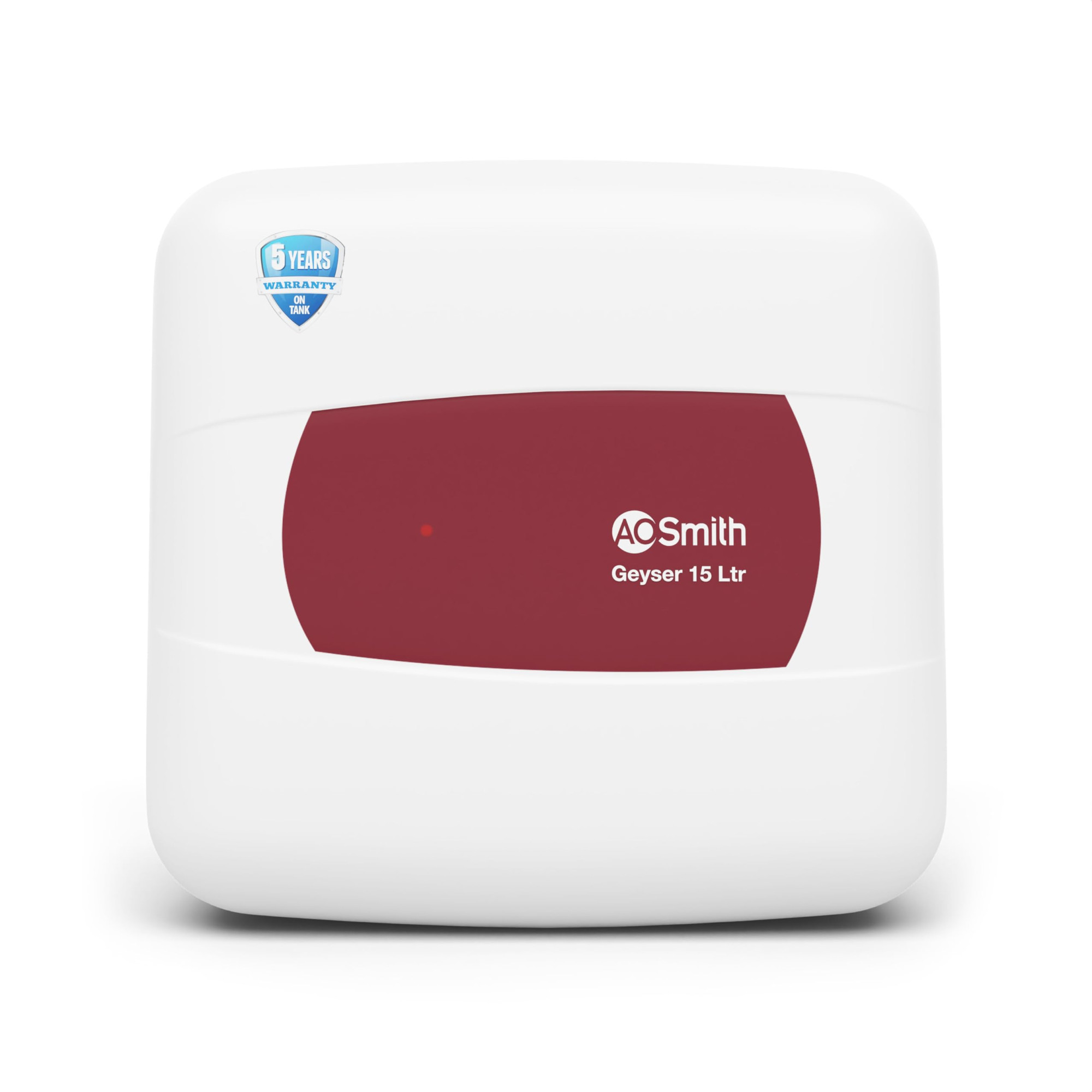 AO Smith Geyser 15 Litre 5 Star Rating BEE Powerful 2KW Heating Storage Water Heater With 2X Corrosion Resistant Blue Diamond Glass Tank Warranty 5 Yr Tank 2 Yr Comprehensive HSE-SHS-015
