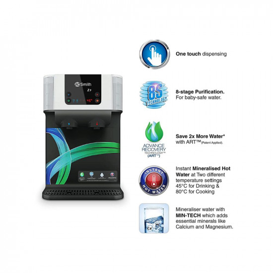 AO Smith Z9 Hot+ normal RO |Baby-Safe Water |Hot Water |10 L Storage