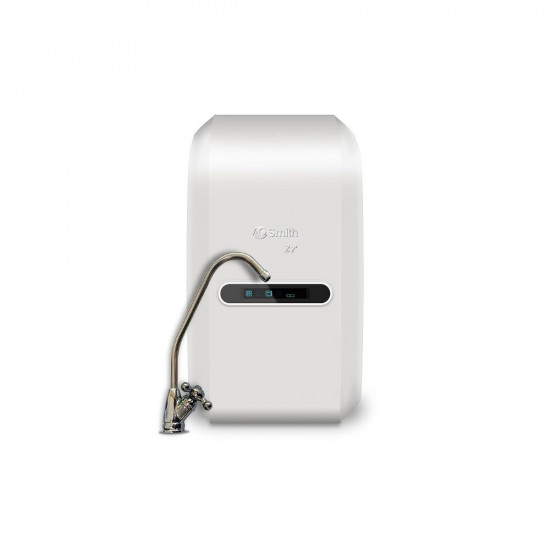 A.O.Smith Z2+ Under the Counter Water Purifier 100%RO Technology 6-Stages of Purification Mineraliser Tech 5 L Storage Sleek & Compact Design Under the Sink 1-year Comprehensive Warranty White