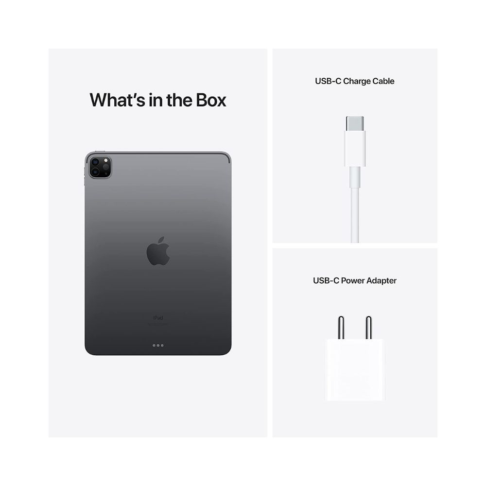 Apple 2021 iPad Pro M1 chip (11-inch/27.96 cm, Wi-Fi, 128GB) - Space Grey (3rd Generation)