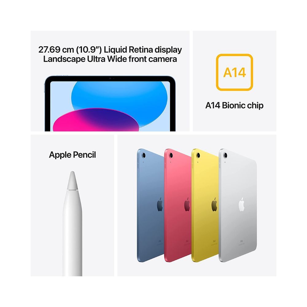 Apple 2022 10.9-inch iPad (Wi-Fi, 64GB) - Yellow (10th Generation)