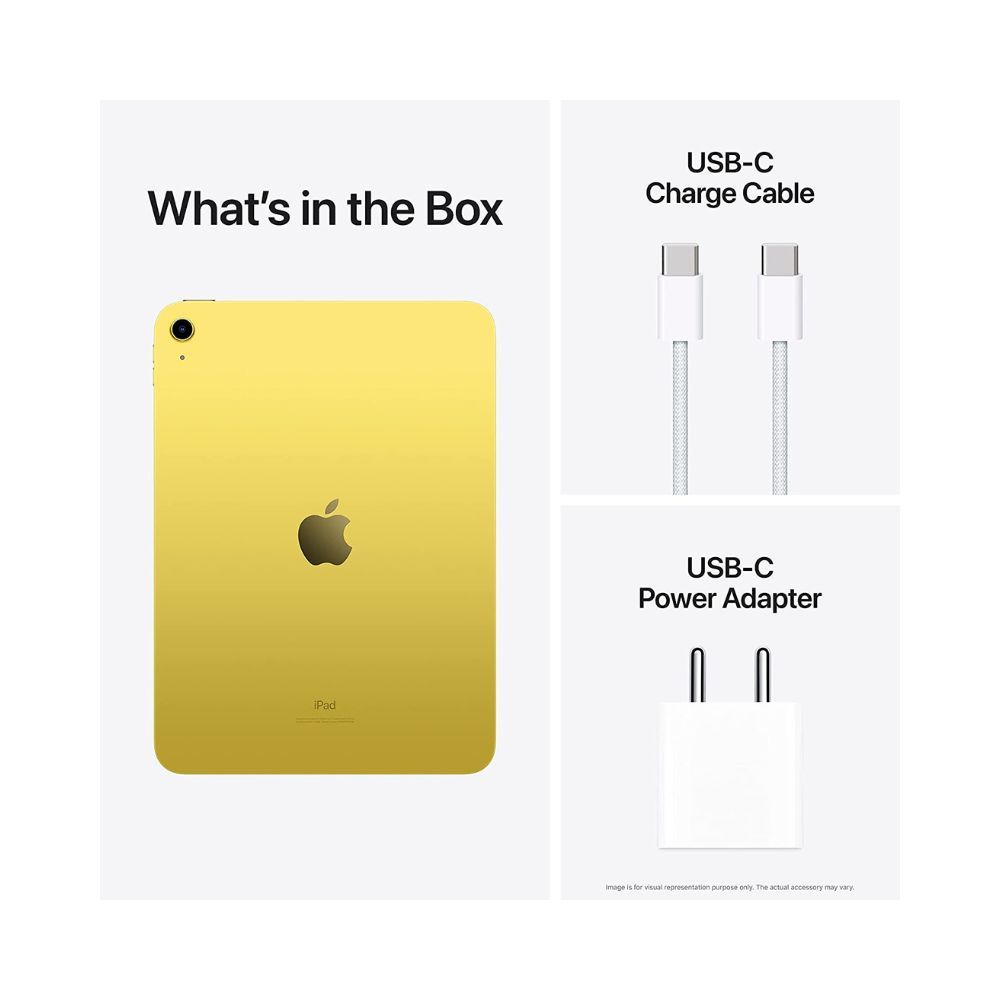 Apple 2022 10.9-inch iPad (Wi-Fi, 64GB) - Yellow (10th Generation)