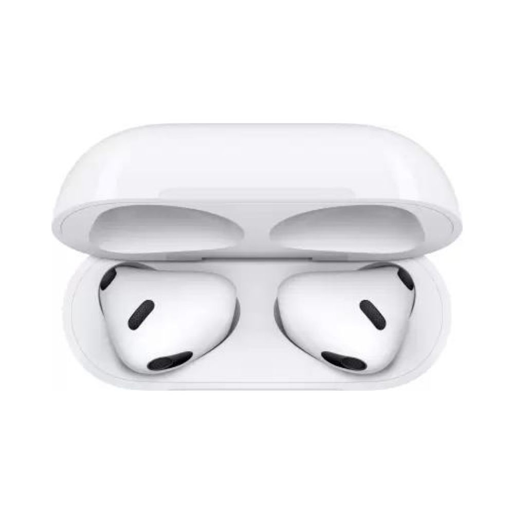 Apple Airpods (3rd Generation) with Magsafe Charging Case Bluetooth Headset (White, True Wireless)