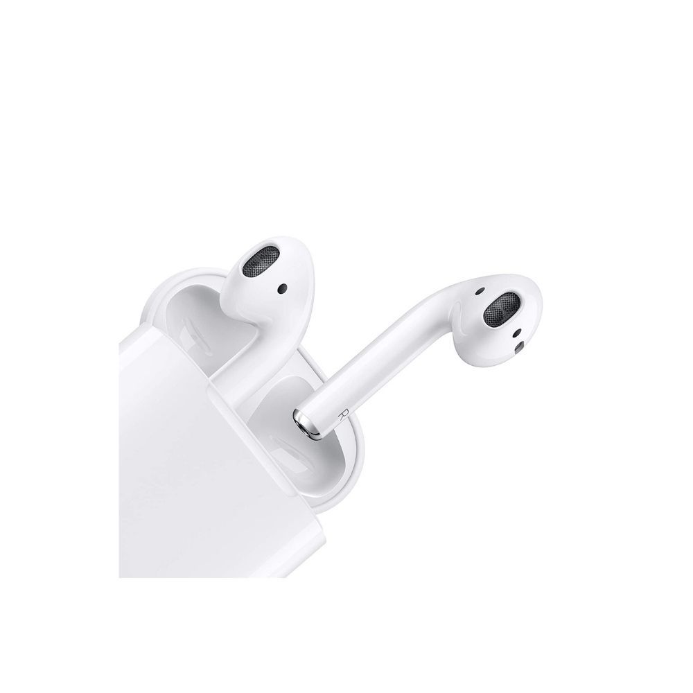Apple AirPods with Wireless Charging Case Bluetooth Headset with Mic (White, True Wireless)