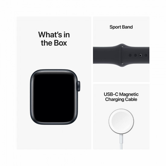 Apple Watch SE 2nd Gen GPS 40 mm Smart Watch w Midnight Aluminium Case Midnight Sport Band Fitness Sleep Tracker