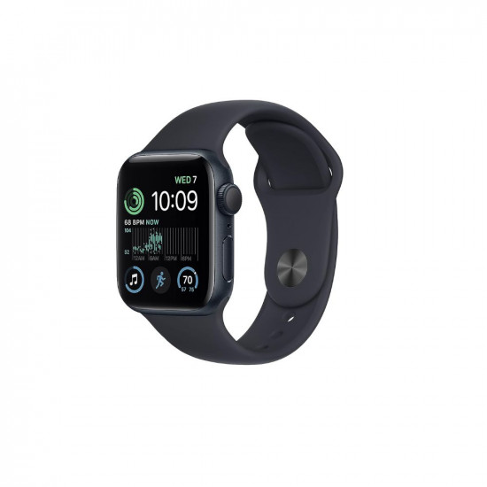 Apple Watch SE (2nd Gen) [GPS 40 mm] Smart Watch w/Midnight Aluminium Case & Midnight Sport Band. Fitness & Sleep Tracker, Crash Detection, Heart Rate Monitor, Retina Display, Water Resistant