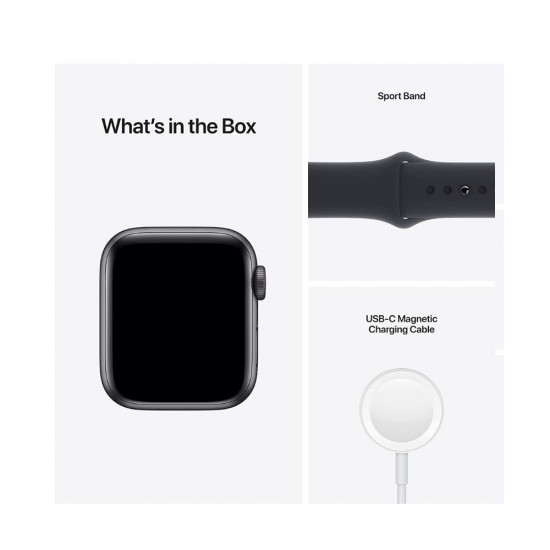 Apple Watch SE (GPS + Cellular, 40mm) - Space Grey Aluminium Case with Midnight Sport Band - Regular