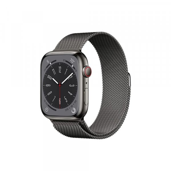 Apple Watch Series 8 [GPS + Cellular 45 mm] Smart Watch w/ Graphite Stainless Steel Case &amp; Graphite Milanese Loop