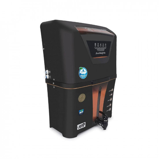 AQUA D PURE RO+UV+UF+ Bio-Alkaline Water Purifier with Pre Filter & Aqua Copper Infuser Technology & TDS Adjuster 12L | 8 Stage Purification | Suitable for all type water supply with TDS upto 2000 ppm