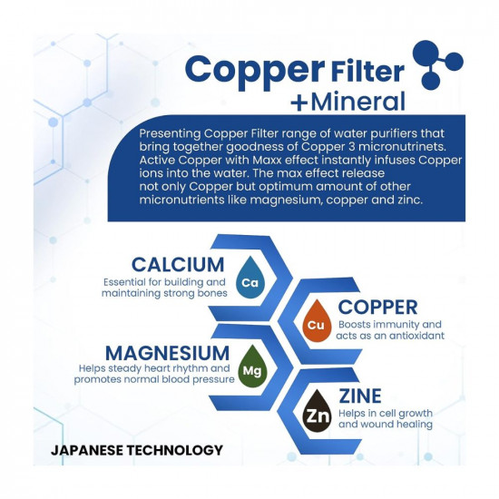 Aqua Ultra UV+UF Electrical Water Purifier with 13L Storage for Municipal Corporation, with Goodness of Copper, No RO only UV+UF,(Not Suitable for Borewell or tanker water) 35/40 Liter/Hour Purification Capacity