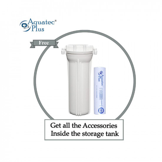 Aquatec Plus - Advanced Alkaline 12 L RO + UV + UF + TDS Water Purifier for home (White, Blue)