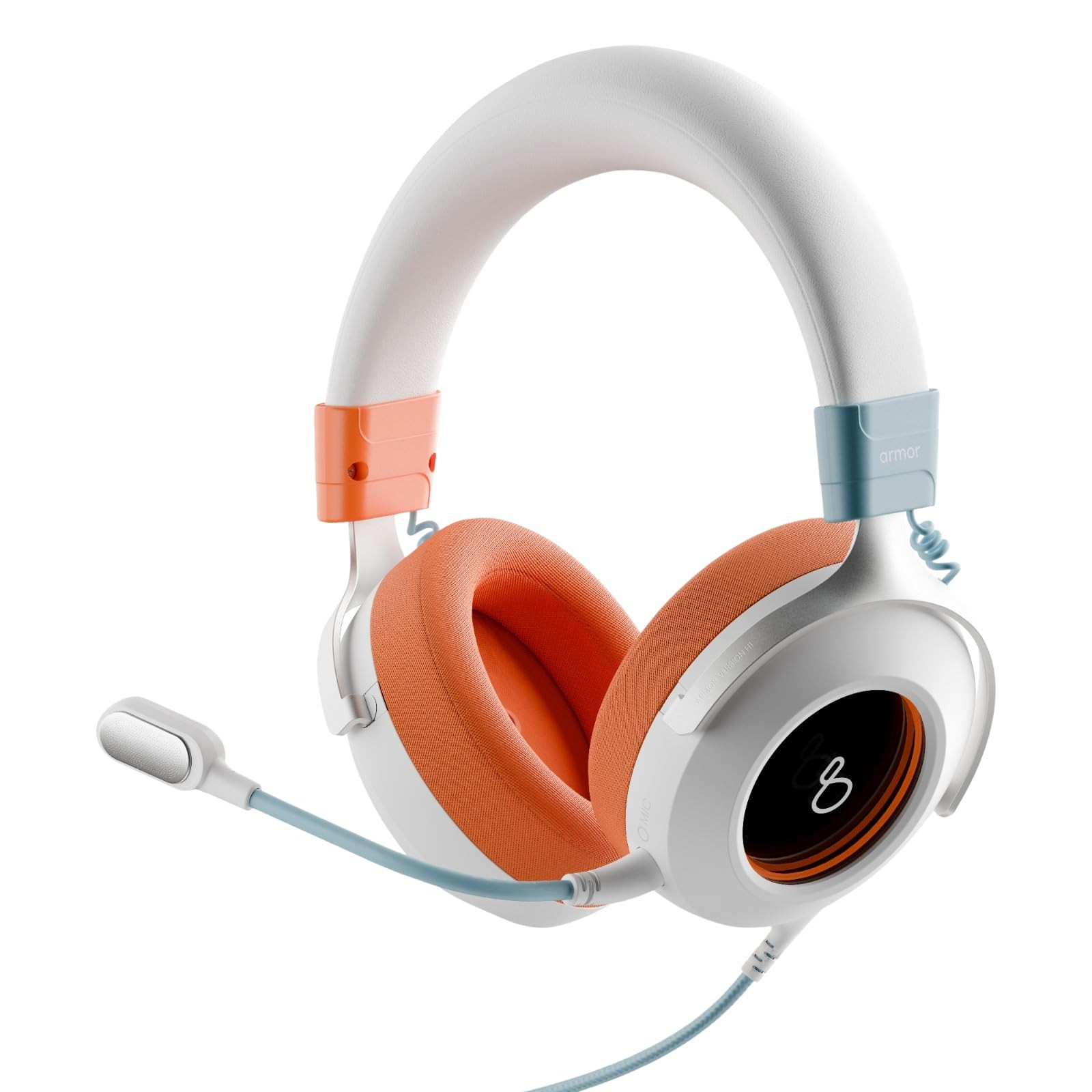 Armor VersionH1 Wired Over Ear Gaming Headphones with Mic Detachable  50mm Neodymium Drivers with 71 Surround Sound  Noise Cancellation  RGB Loop Lights  Type C  for PCPSXboxNintendo