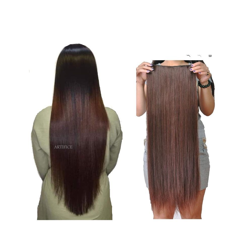 Artifice 5 Clips Straight Hair Extension High Temperature Synthetic Fiber 26