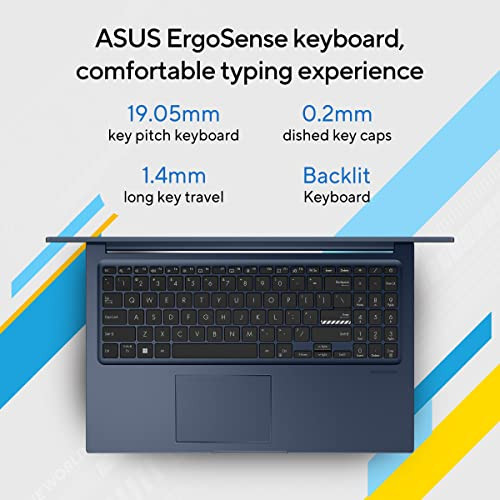 ASUS Vivobook 15 2026Intel Core 3 100U ProcessorIntel iGPU8GB RAM512GB SSDFHD156396 cmWindows 11 HomeM365 Basic1YOffice 2024Quiet Blue17 KgX1504VAP-IN006WSThin  Light Laptop - Image 4