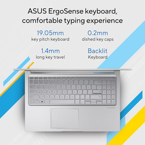 ASUS Vivobook 15 2026Intel Core 3 100Ui3-14th GenIntel iGPU8GB RAM512GB SSDFHD156396 cmWindows 11M365 Basic1YOffice 2024Cool Silver17 KgX1504VAP-IN005WSThin Light Laptop - Image 4