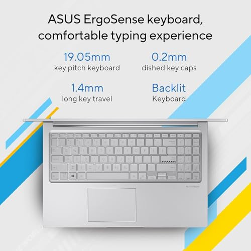 ASUS Vivobook 15 2026Intel Core i3-1315U Intel iGPU 16GB RAM 512GB SSD FHD 156396 cmWindows 11 HomeM365 Basic1 Year Office 2024Cool Silver17 KgX1504VA-D5341WSThin  Light Laptop - Image 4