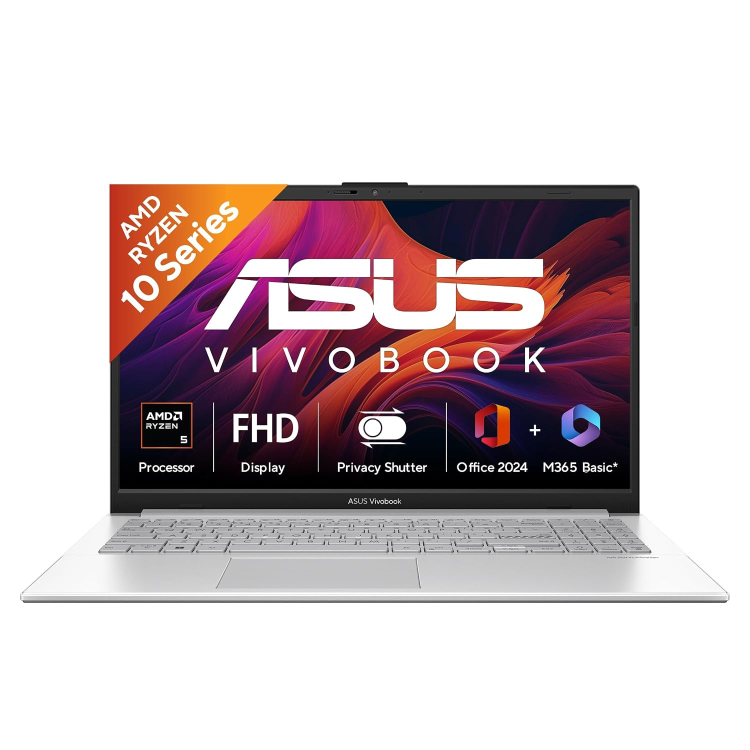 ASUS Vivobook Go 15 2026AMD Ryzen 5 40 AMD Radeon iGPU 16GB RAM 512GB SSD FHD 156396 cmWindows 11M365 Basic1 Year Office 2024Cool Silver163 KgE1504FA-BQ2113WSThin  Light Laptop - Image 1