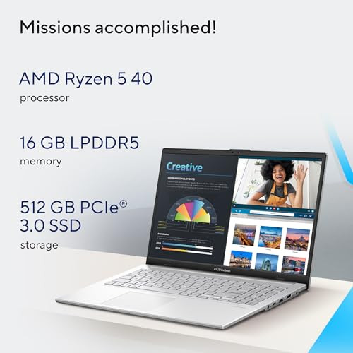 ASUS Vivobook Go 15 2026AMD Ryzen 5 40 AMD Radeon iGPU 16GB RAM 512GB SSD FHD 156396 cmWindows 11M365 Basic1 Year Office 2024Cool Silver163 KgE1504FA-BQ2113WSThin Light Laptop - Image 2
