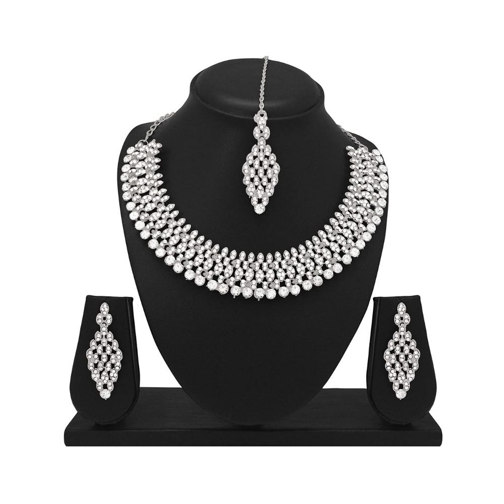Atasi International Desginer Collection American Diamond Jewellery Set for Women (RP1772)