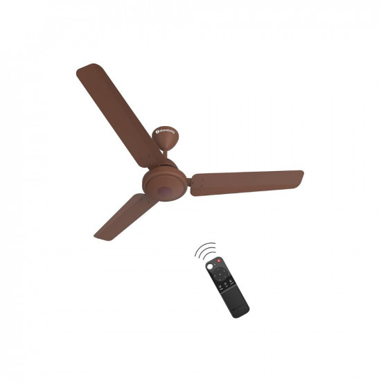 Atomberg Efficio 1200mm BLDC Motor 5 Star Rated Classic Ceiling Fans with Remote Control | High Air Delivery Fan with LED Indicators | Upto 65% Energy Saving | 2+1 Year Warranty (Matt Brown)