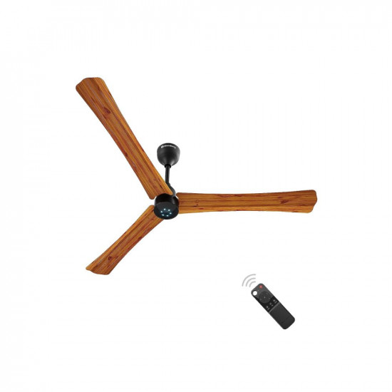 Atomberg Renesa+ 1400mm BLDC Motor 5 Star Rated Ceiling Fans for Home with Remote Control | Upto 65% Energy Saving High Speed Fan with LED Lights | 2+1 Year Warranty (Oak Wood)
