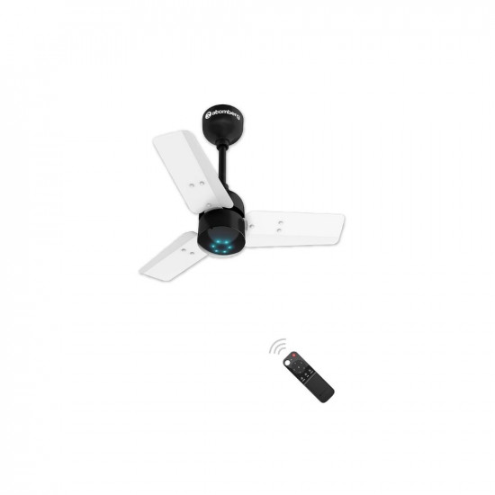 atomberg Renesa 600mm BLDC Motor 5 Star Rated Sleek Ceiling Fans with Remote Control | Upto 65% Energy Saving, High Air Delivery and LED Indicators | 2+1 Year Warranty (White and Black)