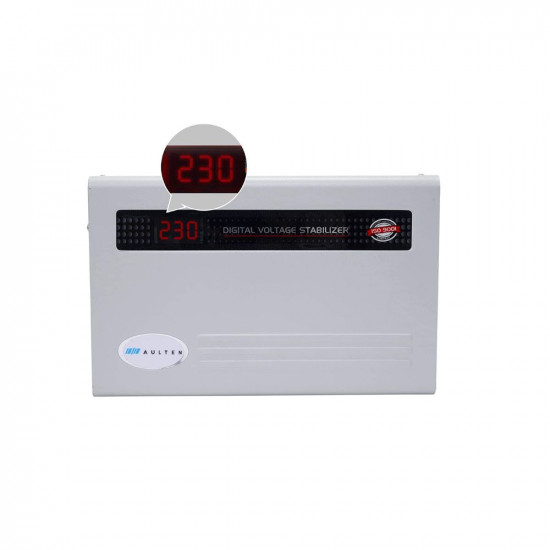 AULTEN Digital Voltage Stabilizer for All Inverter and Non Inverter AC Upto 1.5 Ton AC 4 KVA 3200W 90V-300V AD005 (White)