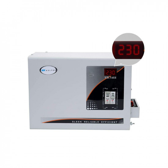 AULTEN Mainline Voltage Stabilizer for Home 5 KVA Heavy Duty 4000W 130V-280V AD020 (White)
