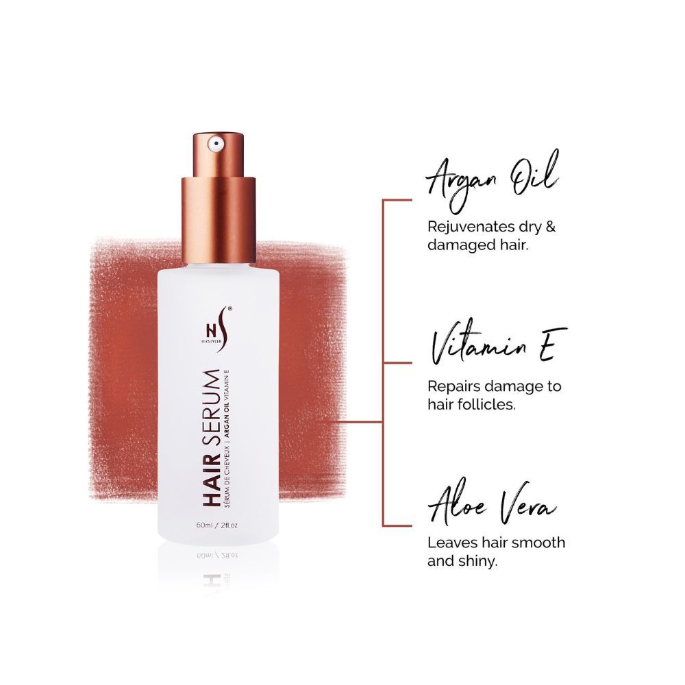 AYSIS essentials Herstyler Hair Serum with Argan Oil and Aloe Vera 2 fl oz / 60 ml