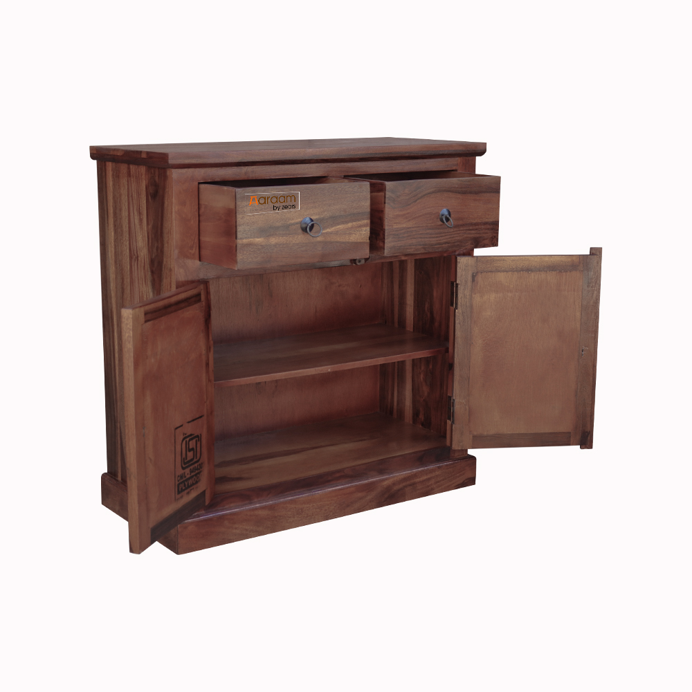 AARAM BY ZEBRS SIDEBOARD CABINET STORAGE WITH 2 DRAWERS & 2 SHELVES