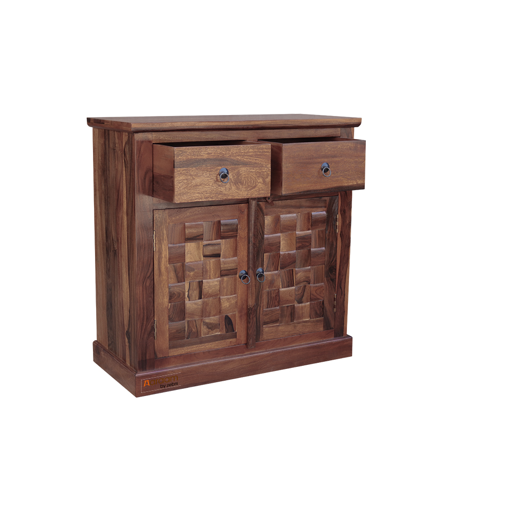 Aaram By Zebrs  Industrial Floor Storage Cabinet with 2 Drawers and Doors