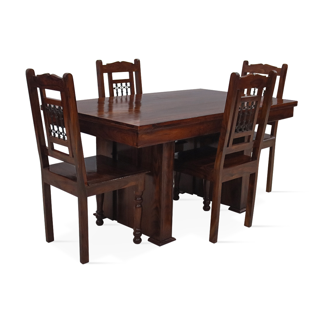 Aaram By Zebrs Furniture Sheesham Wood 6 Seater Dining Table Set with 6 Chairs