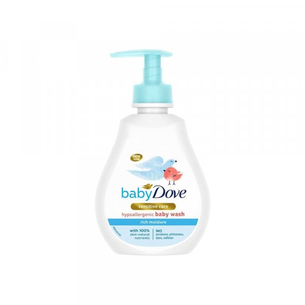 Baby Dove Rich Moisture Hair to Toe Baby Wash 200 ml, No Tears Body Wash for Baby&#039;s Soft Skin