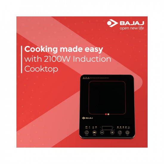 Bajaj ABS Majesty Slim 2100-Watt Induction Cooktop (Black)