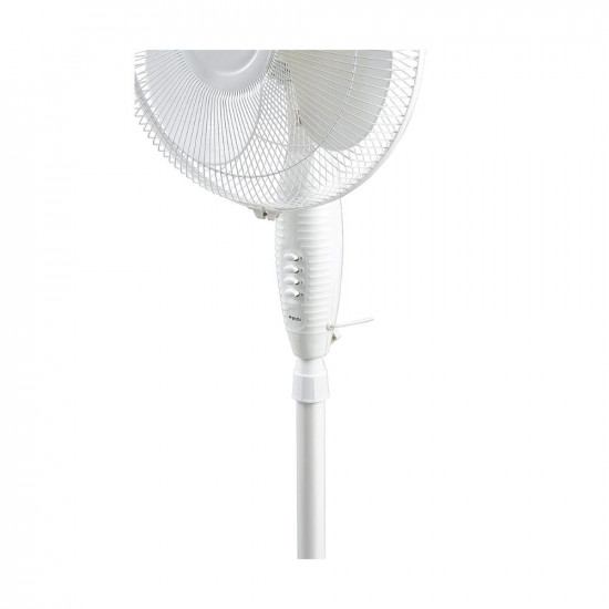 Bajaj Esteem 400 MM Oscillating Pedestal Fan for Home|Stand Fan with Tilt Mechanism| Voltage Protection| 100% CopperMotor| HighAir Delivery| 3-Speed Control| Telescopic Arrangement|2-Yr Warranty|White