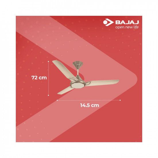 Bajaj Junet Plus AVAB Ceiling Fan 1200 mm, Autumn Mist & Sizzling Brown,